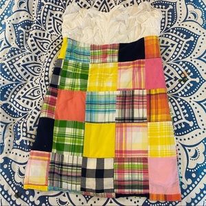 Lilly Pulitzer Plaid Strapless Adorable Dress Women’s Size 10 VGUC
